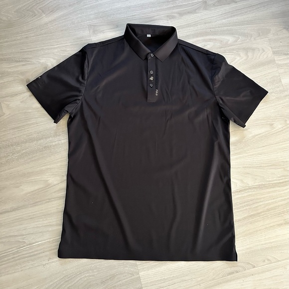 NEW!! Sleek Black The Latest Style Polo Shirt -
Sz L/XL - Picture 3 of 3